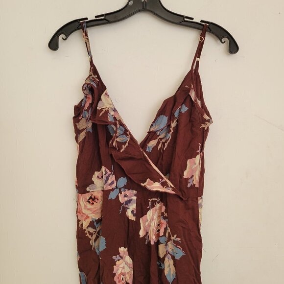 NEW Show Me Your MuMu Floral Ruffle V Neck Sleeveless Jumpsuit Pants Size Small - Picture 5 of 14